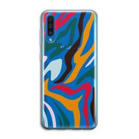Colored Zebra: Samsung Galaxy A50 Transparant Hoesje