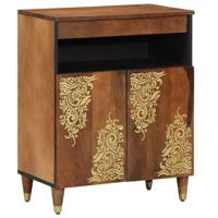 Dressoir met plank Bruin 60 x 33.5 x 75 cm Massief mangohout