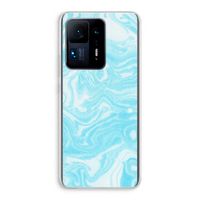 Waterverf blauw: Xiaomi Mi Mix 4 Transparant Hoesje