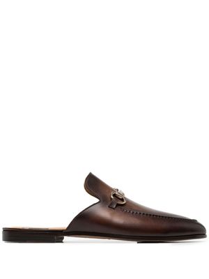 Magnanni mocassins à détail de mors - Marron