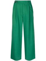 Proenza Schouler White Label pantalon de tailleur Drapey Suiting à coupe ample - Vert