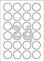 Avery-Zweckform L3415-100 Universele etiketten Ø 40 mm Papier Wit 2400 stuk(s) Permanent hechtend Inkjet, Laser (zwart/wit), Laser (kleur), Kopiëren - thumbnail