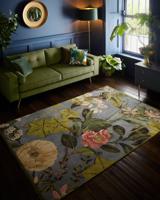 MOMO Rugs - Clarke & Clarke Passiflora Mineral Blush - MOMO Rugs - Clarke & Clarke Passiflora Mineral Blush -