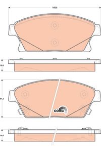 Remblokkenset, schijfrem TRW, u.a. fÃ¼r Opel, Vauxhall, Chevrolet, Daihatsu, Cadillac