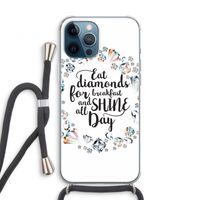 Diamonds: iPhone 12 Pro Transparant Hoesje met koord