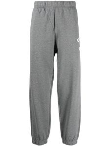 CHOCOOLATE pantalon de jogging en coton à logo imprimé - Gris