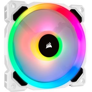 LL120 White RGB LED PWM fan - Single Pack Case fan