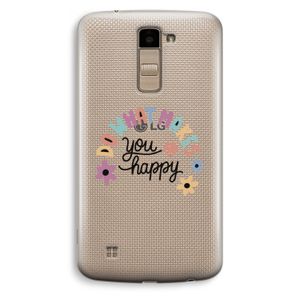 Happy days: LG K10 (2016) Transparant Hoesje