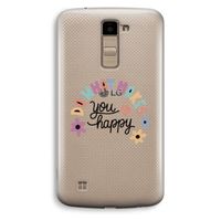 Happy days: LG K10 (2016) Transparant Hoesje