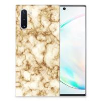 Samsung Galaxy Note 10 | TPU | Siliconen hoesje | Marmer Goud