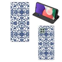 Samsung Galaxy A22 5G Smart Cover Flower Blue
