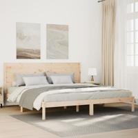 Bedframe extra lang zonder matras massief hout 200x220 cm