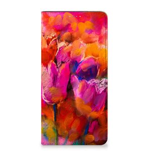 Bookcase Samsung Galaxy A14 5G Tulips