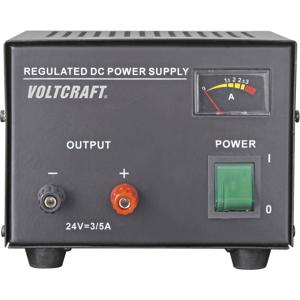 VOLTCRAFT FSP-1243 Labvoeding, vaste spanning 24 V/DC (max.) 3 A (max.) 72 W Aantal uitgangen: 1 x