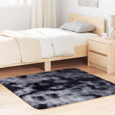 Hoogpolig vloerkleed NAVARRA 120x120 cm polyester donkergrijs