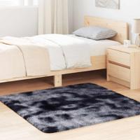 Hoogpolig vloerkleed NAVARRA 120x120 cm polyester donkergrijs