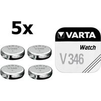 5 Stuks - Varta V346 10mAh 1.55V knoopcel batterij