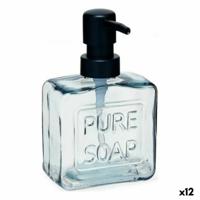 Zeepdispenser Pure Soap 250 ml Kristal Zwart Plastic (12 Stuks)