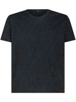 ETRO t-shirt en coton à imprimé cachemire - Bleu