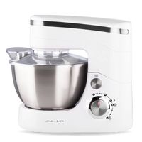 Dunlop Keukenmachine - 5 Liter - Rvs-kom - 800 Watt - Wit/zilver - Met Klopper, Garde En Deeghaak - Model Cy-617 - thumbnail