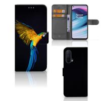 OnePlus Nord CE 5G | Telefoonhoesje | Met pasjeshouder | Papegaai