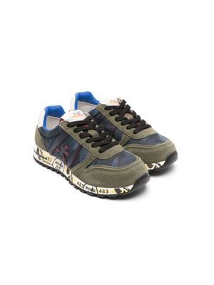 Premiata Kids baskets Lucy à empiècements - Vert