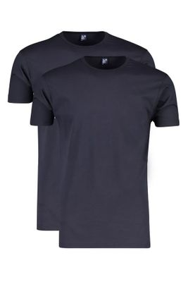Alan Red T-shirts Derby extra lang blauw 2-pack