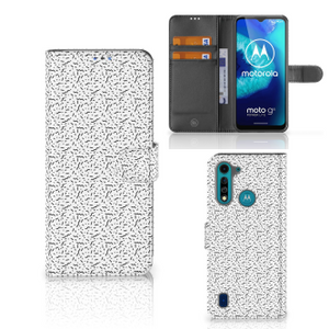 Motorola G8 Power Lite Telefoon Hoesje Stripes Dots