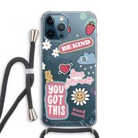 Positivity: iPhone 12 Pro Transparant Hoesje met koord Positivity: iPhone 12 Pro Transparant Hoesje met koord