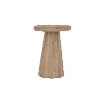 Tower Living Ronde Bijzettafel 'Asti' Mangohout, 40cm, kleur Naturel