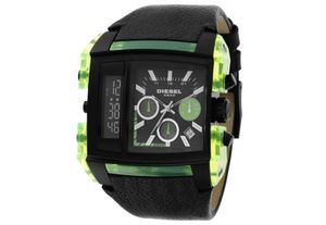 Horlogeband Diesel DZ7153 Leder Zwart
