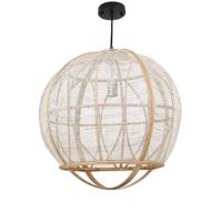 Mica Decorations Pella Hanglamp - H50 x Ø50,5 cm - Linnen - Beige