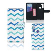 Motorola G8 Power | Telefoon Hoesje | Zigzag Blauw