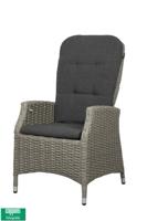 Qopps Memphis verstelbare dining tuinstoel Cloudy Grey