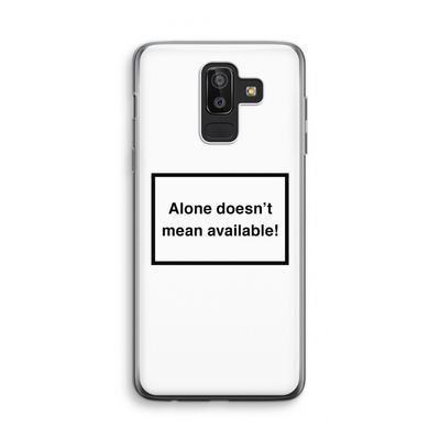 Alone: Samsung Galaxy J8 (2018) Transparant Hoesje