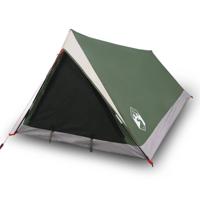 vidaXL Tent 2-persoons 200x120x88/62 cm 185T taft groen - thumbnail