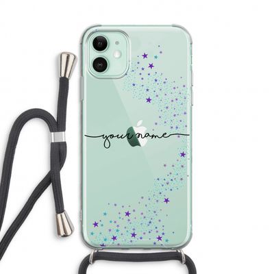 Sterren: iPhone 11 Transparant Hoesje met koord