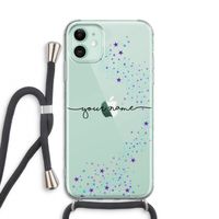 Sterren: iPhone 11 Transparant Hoesje met koord