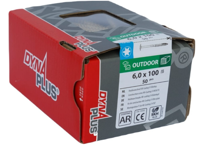 Dynaplus Houtbouwschroef Ar-Bronze Tellerkop deeldraad +Snijpunt Torx TX30 6.0X100/55 | 50 stuks - 0286.08.50601