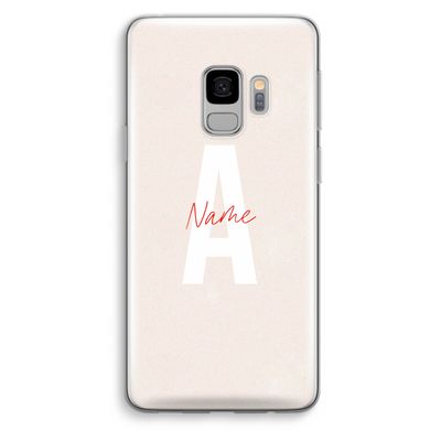 Strawberry Milkshake: Samsung Galaxy S9 Transparant Hoesje