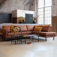 BePureHome Hoekbank 'Rodeo' Rechts, kleur Cognac