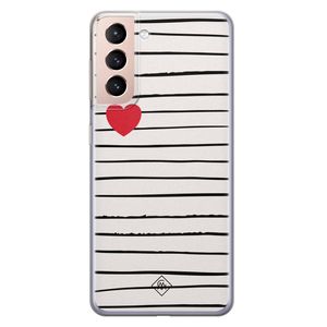 Samsung Galaxy S21 Plus siliconen hoesje - Heart queen