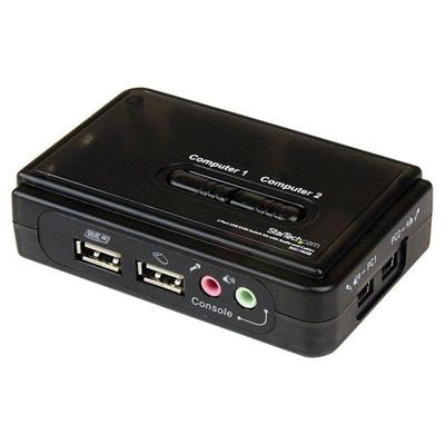 StarTech 2-poorts USB KVM switch met audio + kabels