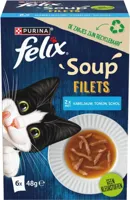 Felix Soup Tender Strips multipack vis 6 x 48g