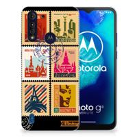 Motorola Moto G8 Power Lite | Silliconen Back Cover | Postzegels