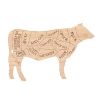 Esschert Design Snijplank koe l bamboe 49,5x31cm