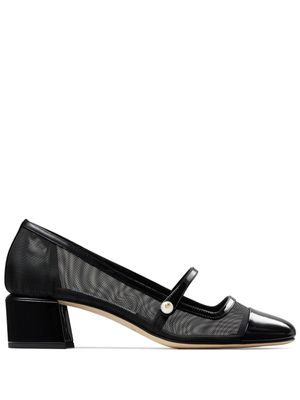 Jimmy Choo escarpins Elisa 45 mm en cuir - Noir