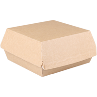 Depa Bak | Ersatzpapier | Golfpapieren snacklijn | hamburgerbox | 115x115x65mm | bruin | 300 stuks