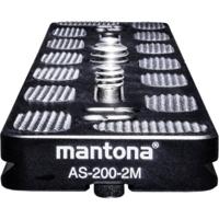 Mantona AS-200-2M Schnellwechselplatte Snelwisselplaat Schroefdraad (buiten)=1/4, 3/8 Mantona AS-200-2M Schnellwechselplatte Snelwisselplaat Schroefdraad (buiten)=1/4, 3/8