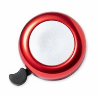Fietsbel Ring - metallic rood - Dia 5.5 cm - Aluminium - verstelbaar   - - thumbnail